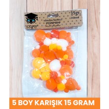 Renkli Karışık Ponpon Setleri Yeni Renkler Yeni Karışık Modeller