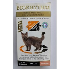 Veda Biorhythm For Cats Gece-Gündüz Kedi Vitamin ve Minerali 48 Tablet