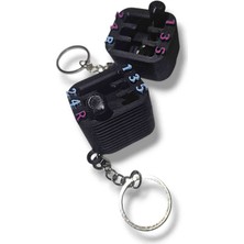 Salıncak 2 Adet Hareketli Mini Vites Kutusu Anahtarlık Avuç Içi Stress Aksesuarı 3D Art