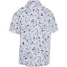 Callaway Florida Abstract Geo Polo T-Shirt Xxl