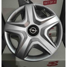 Yk Opel Corsa / Astra / Vectra / Meriva Uyumlu 14 Inç Jant Kapağı 4'lü Takım Amblem Hediyeli
