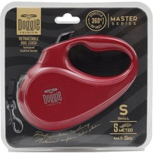Doggie Master Serisi Otomatik Uzatma Tasması S-15KG-5MT - Red