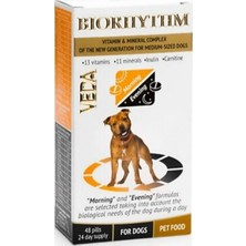 Vedavet Veda Biorhythm Köpek 48 Tablet (Sirkadiyen Vitamin-Mineral Kompleksi)