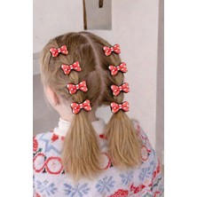 Nati Co Kız Çocuk Puantiyeli Fiyonk Saç Tokası – Şirin Tasarım 2’li Set