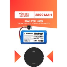 Electroll Kiwi KVC-4090 Uyumlu Batarya (Yüksek Kapasite) 2800MAH Robot Süpürge Bataryası