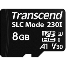 Transcend TS8GUSD230I 8 GB Industrial Temp Sdhc Microsd Hafıza Kartı