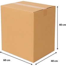 Taşıma Kolisi - Kargo Kolisi, 5 Adet, Orta Boy, 40x60x40 cm, Çift Oluklu Karton – Mukavemetli