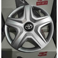 Yk Toyota Corolla / Yaris / Avensis Uyumlu 16 Inç Jant Kapağı 4'lü Takım Amblem Hediyeli