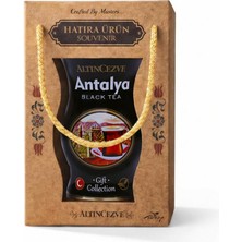 Altıncezve Antalya Hatıra Siyah Çay – Teneke Ambalajlı Hediye Kraft Kutu