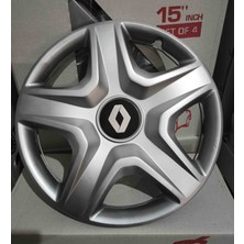 Yk Renault Megane / Clio / Fluence Uyumlu 16 Inç Jant Kapağı 4'lü Takım Amblem Hediyeli
