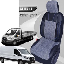 Nisa Araca Özel Ford Transit 2014-2026 Model Araçlara Uyumlu 2+1 Koltuk Kılıfı