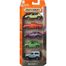 Matchbox Metal Beşli Araba Seti Mbx Retro II C1817-JBX26
