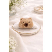 Nati Co Peluş Ayıcık Mandal Toka | Yumuşak Dokulu Sevimli Saç Tokası (12 cm )