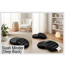 Ayzen Home 2li Pofidik Kare Meditasyon Minderi Oturma Yastığı Oyun Minderi 60CM x 60CM X7CM