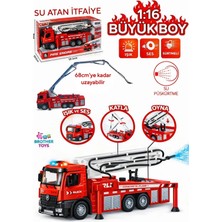 Brother Toys 1:16 Dev Boy Su Atan Sürtmeli Sesli Işıklı Itfaiye Oyuncak Itfaiye Arabası