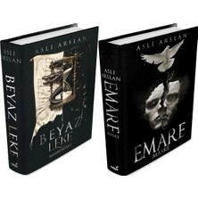 İndigo Kitap Beyaz Leke 1 Mahkumiyet Ciltli ve Emare Maske Ciltli (Aslı Arslan) 2'li Set