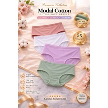 Süsen Lingerie 4 Adet Modal Ribana Kız Çocuk Külot, Pamuk Kız Çocuk Günlük Külot, Kız Çocuk Iç Çamaşırı