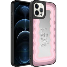 Apple iPhone 12 Pro Max Uyumlu Kılıf Aynalı Desenli Kamera Korumalı Parlak Zore Mirror Kapak