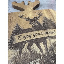 Geyikli Sunum Tabağı Akasya Ağacı 1. Sınıf