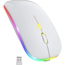 Azurtech Rgb Şarjlı Kablosuz 1600DPI Işıklı Kablosuz Mouse Bwm6