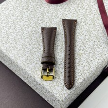 Kuzgun Deri Samsung Galaxy Watch 4 5 6 7 40 44MM Fe Uyumlu Watch 3 41MM, Gear, Sport, Active 2 Serileriyle Uyumlu Saffiano Deri El Yapımı 20MM Akıllı Pimli Saat Kordonu, Galaxy Watch Kadın Kordon