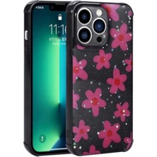 Apple iPhone 12 Pro Uyumlu Kılıf Simli Desenli Kamera Korumalı Parlak Zore Popy Kapak