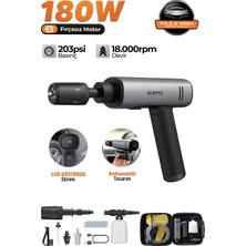 Azurtech Acr-09 180W Fırçasız Şarjlı Basınçlı Yıkama Makinesi – Katlanabilir Kablosuz Oto Yıkama Tabancası 203 Psı 18.000 Mah