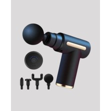 Najmaddin Sporcu Kas Masaj Tabancası 6 Kademe Güçlü Titreşim 4 Başlık Şarjlı Masaj Aleti