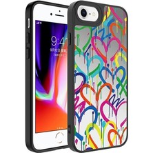 Apple iPhone Se 2020 Uyumlu Kılıf Aynalı Desenli Kamera Korumalı Parlak Zore Mirror Kapak