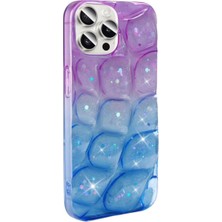 Apple iPhone 15 Pro Uyumlu Kılıf Simli 3D Desenli Zore Hacar Kapak