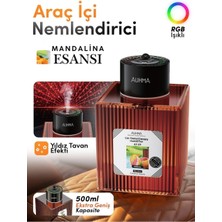 Azurtech Af-09 Araç Içi Hava Nemlendirici & Koku Makinesi Abanoz Ağacı – 500ML Aromaterapi Difüzör + Rgb Işıklı Oto Perfume