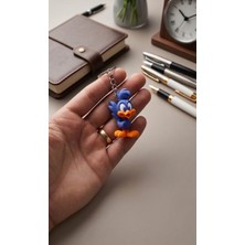 Looney Tunes Road Runner Figürlü 3D Tasarım Anahtarlık - Dayanıklı , Canlı Renkler