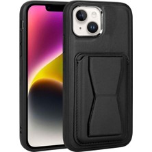 Apple iPhone 14 Plus Uyumlu Kılıf Kartlıklı Standlı Pu Deri Zore Memo Kapak