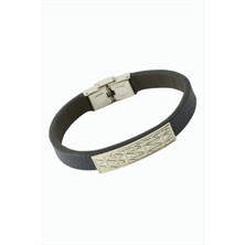 SiHako Baklava Desenli Lüks Deri Bileklik