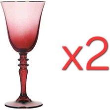 Porland Bordo Altın Yaldızlı Ayaklı Subardağı 2'li 270 cc