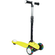 Mavi Su Dünyası 3+ Yaş Pro Scooter Sarı Işıklı 50 kg Taşıma Kapasiteli