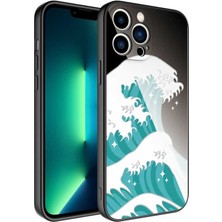 Apple iPhone 13 Pro Uyumlu Kılıf Kamera Korumalı Desenli Sert Silikon Zore Epoksi Kapak