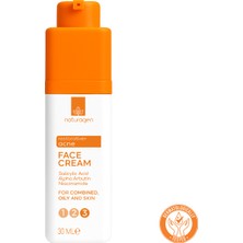 Naturagen Restorative Acne Yüz Kremi 30 ml | Akne Karşıtı | Salisilik Asit, Arbutin, Niasinamid | Karma/yağlı
