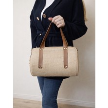 Özden Çanta Elyapımı  Peluş Detaylı Tres  Kordon  Çanta