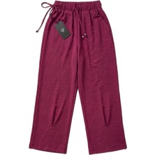 Kavaklıdere Giyim Ayrobin Kumaş Lastikli Bel Bağcıklı Kadın Pantolon – Rahat Kesim Günlük Yazlık Pantolon