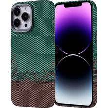 Apple iPhone 14 Pro Max Uyumlu Kılıf M-Safe Şarj Özellikli Karbon Fiber Görünümlü Zore Nekst Kapak