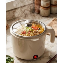 İntora Mini Elektrikli Pişirici 1 Litre Buharda Pişirme Tepsili Çok Amaçlı Mutfak Tenceresi