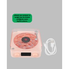 Najmaddin Retro Bluetooth Hoparlör Pembe