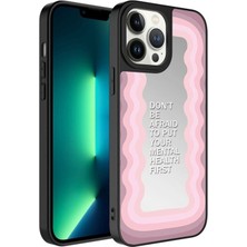 Apple iPhone 13 Pro Max Uyumlu Kılıf Aynalı Desenli Kamera Korumalı Parlak Zore Mirror Kapak