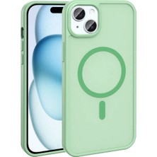 Apple iPhone 15 Uyumlu Kılıf M-Safe Şarj Özellikli Mat Arka Yüzey Zore Sio Kapak