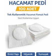 Hsc Bilişim Hacamat Pedi 100 Adet – Tek Kullanımlık Hacamat Pamuk Pedi Steril Kullanıma