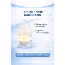 Babyforce BF-45 Burun Aspiratör Uyumlu Dolum Kabı – Kolay Temizlenebilir Hijyenik Hazne