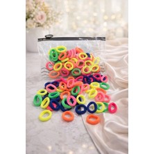 Nati Co Renkli Mini Saç Lastiği – Çocuk ve Bebek Uyumlu ( 50'li )