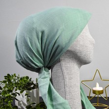 Anatölye Su Yeşili Tülbent Eşarp Bone - Kaymaz Terletmez (Kaymayan)