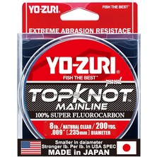 Topknot Mainline Natural Clear 200 (182 M) Florokarbon Olta Misinası